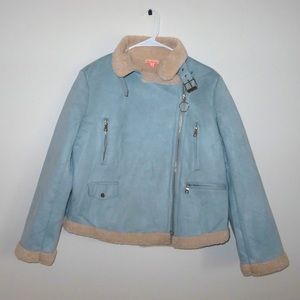 Solaris Style Suede & Sherpa Jacket